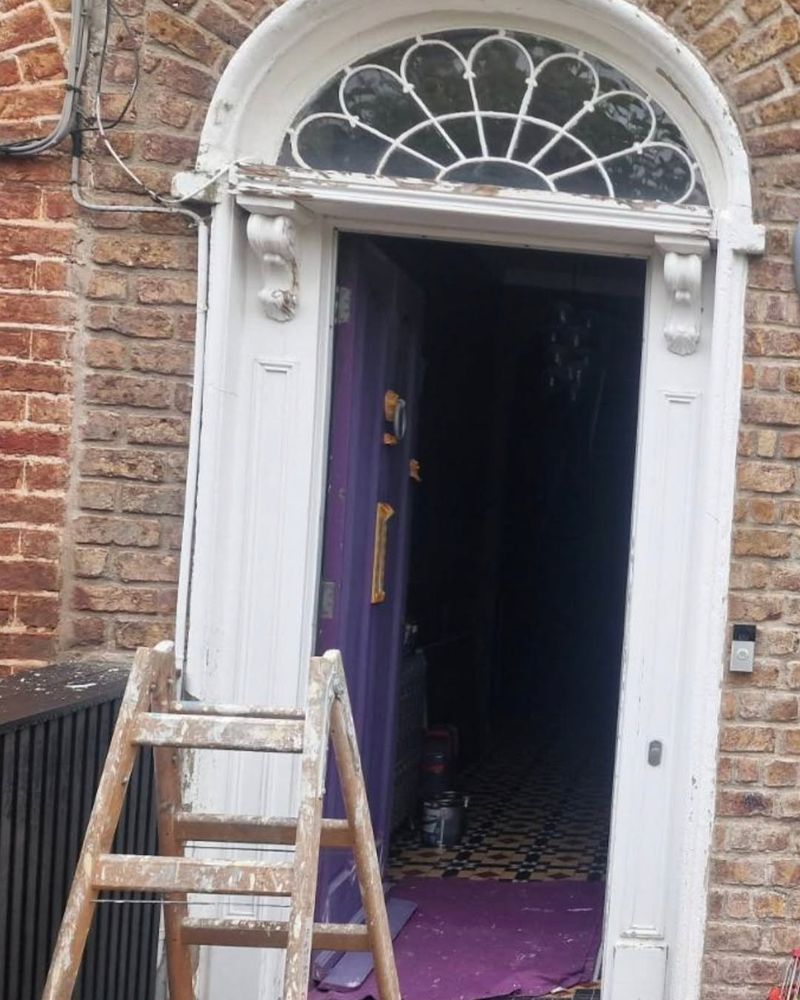 Front door before restoration