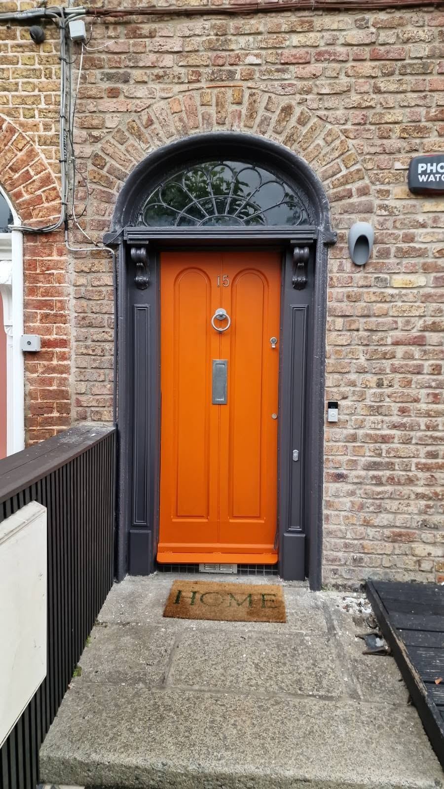 Painting and decorating — restored front door